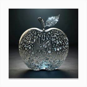 Apple With Music Notes 16 Canvas Print