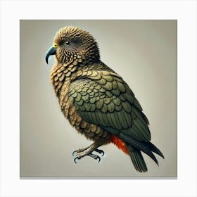 Kiwi Parrot 1 Canvas Print