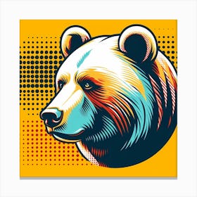 Bear Head 1 Canvas Print