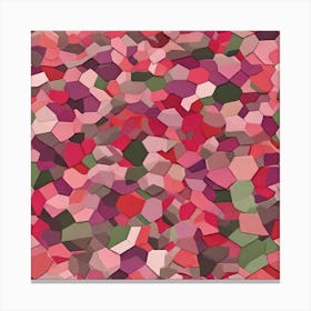 Pattern red green violet pink 5 Canvas Print