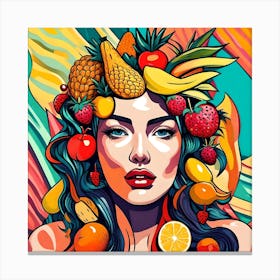 Fruity Girl Canvas Print