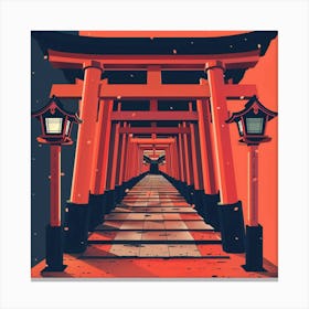 Shinto Gate Canvas Print