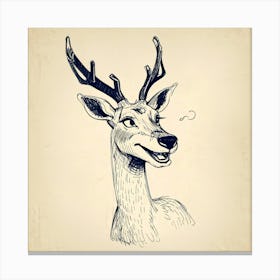 Deer Head 23 Canvas Print