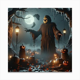 Halloween Ghost Canvas Print