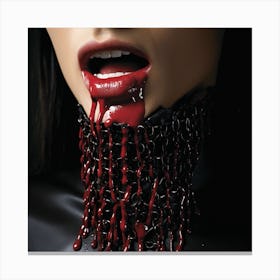 Bloody Mouth 1 Canvas Print