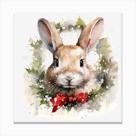 Christmas Bunny 5 Canvas Print