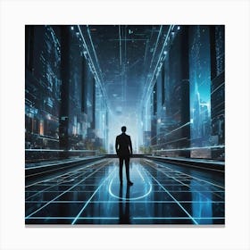 Futuristic City 13 Canvas Print