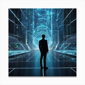 Futuristic Businessman 6 Canvas Print