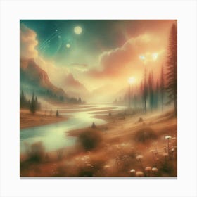 Landscape Painting Canvas Print