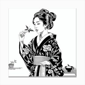 Geisha 10 Canvas Print