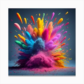 Colorful Explosion Canvas Print