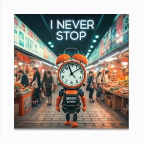 Never Stop Canvas Print