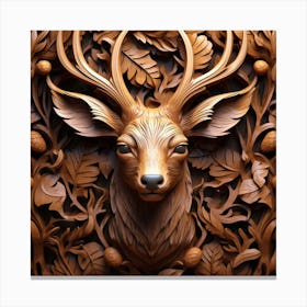 Deer Head 3 Canvas Print