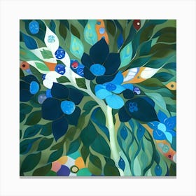 Blooming Blues Canvas Print