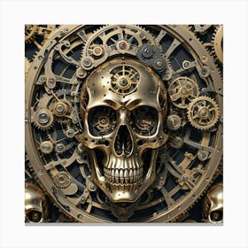 Clockwork skull 1 Canvas Print