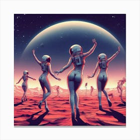 Space Dancers 1 Canvas Print