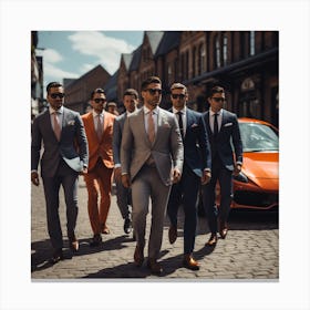 Men In Suits Canvas Print