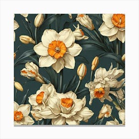 Aesthetic style, Large Narcissus flower Canvas Print