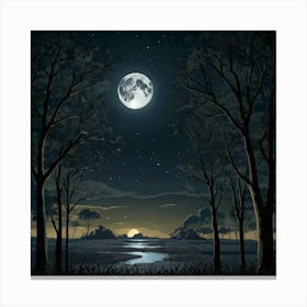 Moon Night Canvas Print