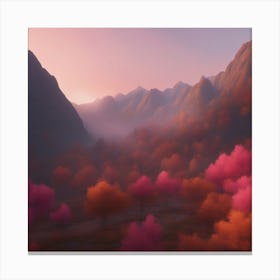 Mountain Scene Canvas Print