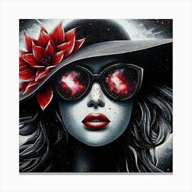 Galaxy Girl Canvas Print