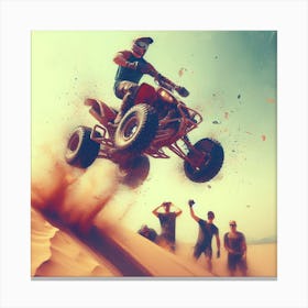 Show Off (ATV, Quad Bike, Sand dunes) Canvas Print