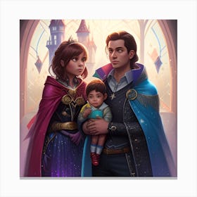 Disney Frozen Couple Canvas Print
