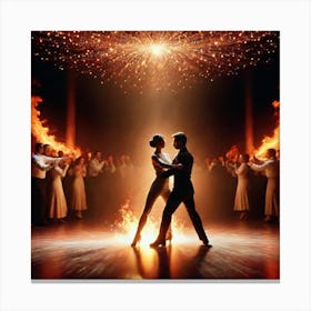 Dance Of The Flames 3 Canvas Print