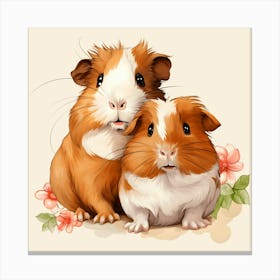 Guinea Pig Companions Canvas Print