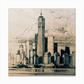 New York City Skyline 4 Canvas Print