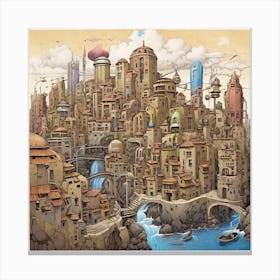 'The City Of Dreams' Canvas Print