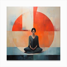 Women Meditating Abstracts By Csaba Fikker 16 Canvas Print