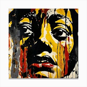 'The Face Of A Woman' Canvas Print