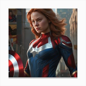 Captain Marvel Canvas Print