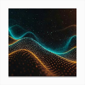 Abstract Wave Pattern 3 Canvas Print