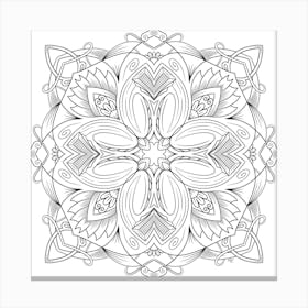 Ornamental Mandala Canvas Print