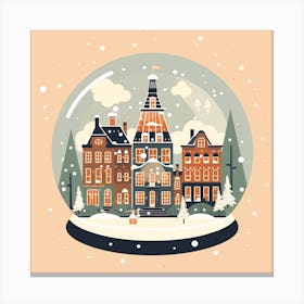Amsterdam Netherlands 4 Snowglobe Canvas Print