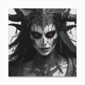 Demon Woman 1 Canvas Print