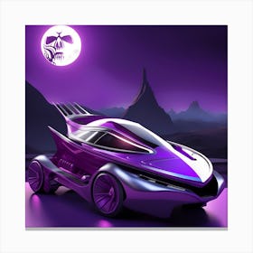 Purple Car Canvas Print