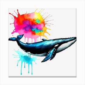 Whale Painting 5 Canvas Print