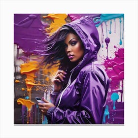 Purple swag Canvas Print