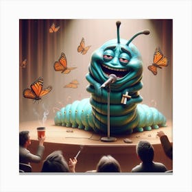 Happy Caterpillar Canvas Print