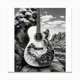 Yin and Yang in Guitar Harmony 27 Canvas Print