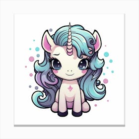 Cute Unicorn 148 Canvas Print