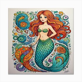 Mermaid 3 Canvas Print