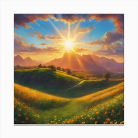 Sun Collection 3 1 Canvas Print