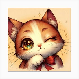 Creative Feline Cat Artwork 42 Canvas Print