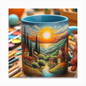 Mug Painting Canvas Print