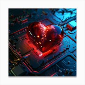 Heart Of Technology Canvas Print