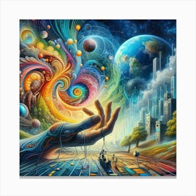 Psychedelic Painting 10 Canvas Print